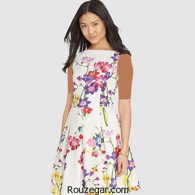 ‎مدل پیراهن گلدار کوتاه زنانه 2017