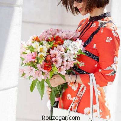 ‎آرایش رژ لب قرمز با لباس مناسب آن