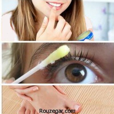 ‎کاربردهای وازلین برای زیبایی
