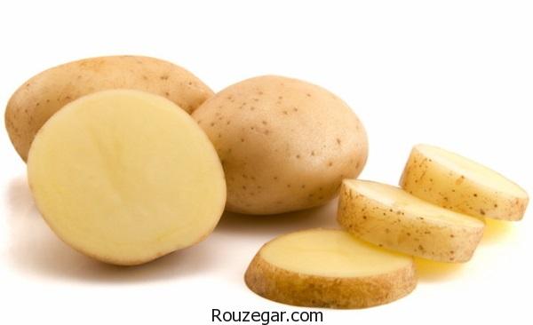 سیب زمینی برای رشد سریع مو