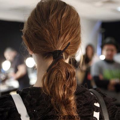 سه مدل بستن موی دم اسبی