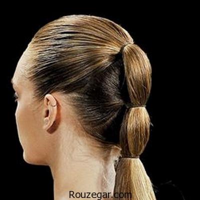 سه مدل بستن موی دم اسبی