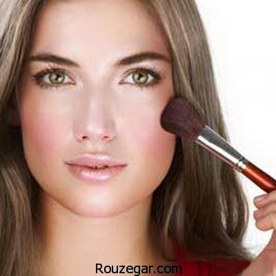 ‎آموزش استفاده از رژ گونه برای هر فرم صورت