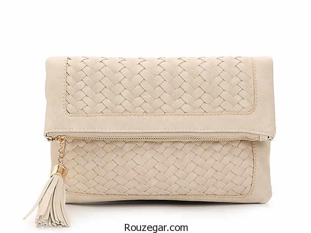  کیف مجلسی چرم دست دوز، کیف مجلسی چرمی، کیف مجلسی زنانه 