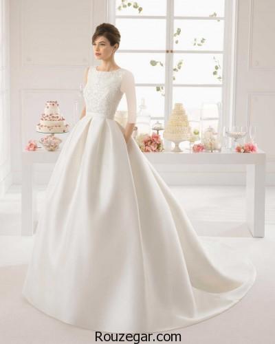 لباس عروس ساتن، لباس عروس ساتن 2018