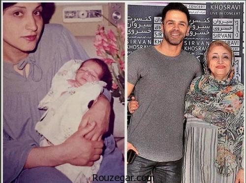 عکس سیروان خسروی و مادرش از گذشته تا به حال