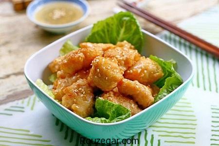  جوجه چینی,طرز تهیه جوجه چینی پف دار,آموزش جوجه چینی با سیخ چوبی 