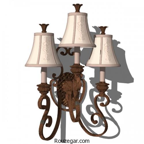 چراغ دیواری کلاسیک، چراغ دیواری کلاسیک 3D، چراغ دیواری کلاسیک 2018