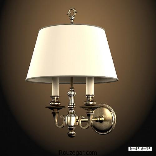 چراغ دیواری کلاسیک، چراغ دیواری کلاسیک 3D، چراغ دیواری کلاسیک 2018