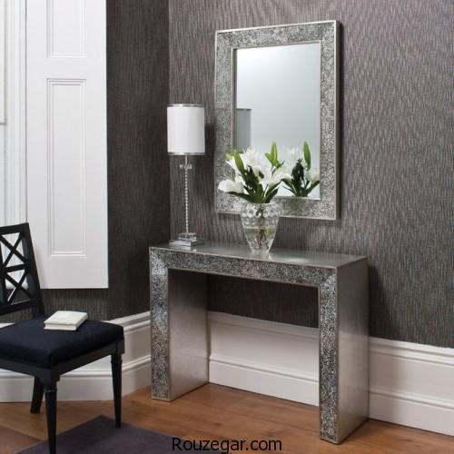میز کنسول و آینه مدرن، مدل میز کنسول و آینه مدرن