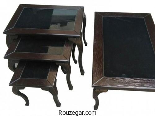 میز عسلی چوبی، میز عسلی چوبی تاشو