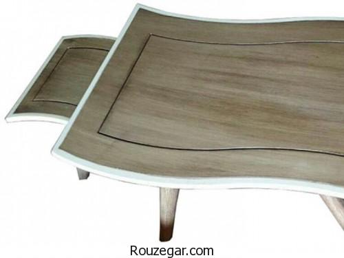 میز عسلی چوبی، میز عسلی چوبی تاشو