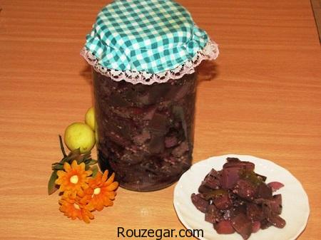  ترشی بادمجان , طرز تیهه ترشی بادمجان شکم پر , آموزش ترشی بادمجان با تمر هندی 