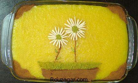  حلوا زعفرانی,طرز تهیه حلوا زعفرانی شیرازی,آموزش حلوا زعفرانی مجلسی