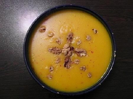  حلوا زعفرانی,طرز تهیه حلوا زعفرانی شیرازی,آموزش حلوا زعفرانی مجلسی