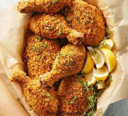 مرغ سوخاری,آموزش مرغ سوخاری پفکی,طرز تهیه مرغ سوخاری در فر