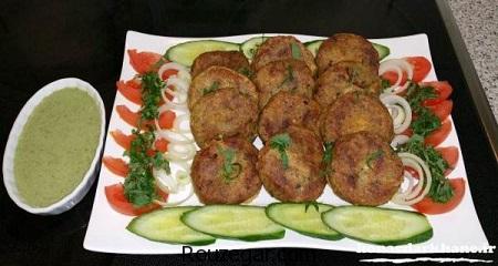 شامی کباب,طرز تهیه شامی کباب مرغ,شامی کباب با آرد نخودچی