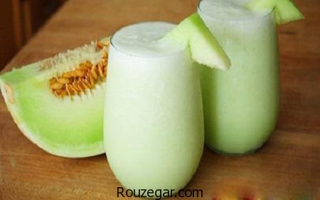 شیر طالبی,طرز تهیه شیر طالبی خوشمزه,آموزش شیر طالبی بستنی