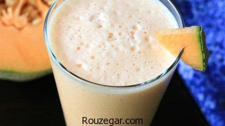 شیر طالبی,طرز تهیه شیر طالبی خوشمزه,آموزش شیر طالبی بستنی