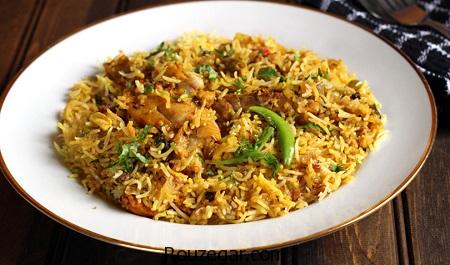 بریانی هندی,طرز تهیه بریانی هندی خوشمزه,آموزش بریانی هندی مجلسی