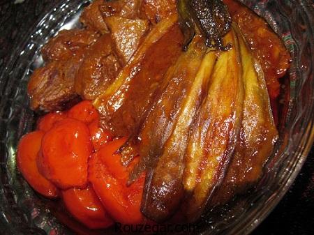  خورش بادمجان,طرز تهیه خورش بادمجان خوشمزه,آموزش خورش بادمجان با گوشت 