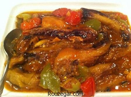 خورش بادمجان,طرز تهیه خورش بادمجان خوشمزه,آموزش خورش بادمجان با گوشت 
