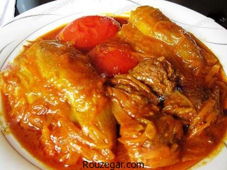  خورش بادمجان,طرز تهیه خورش بادمجان خوشمزه,آموزش خورش بادمجان با گوشت 