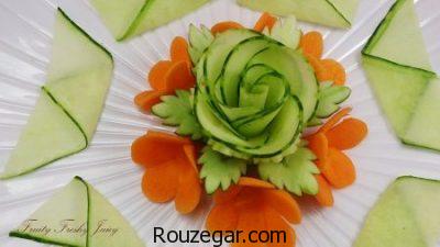 تزیین غذا ،تزیین غذای ایرانی،  تزیین غذای مجلسی ایرانی