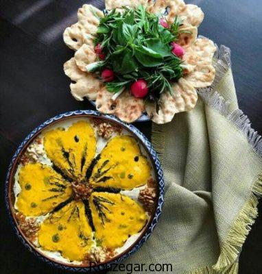 تزیین غذا ،تزیین غذای ایرانی،  تزیین غذای مجلسی ایرانی