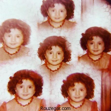 عکس دیده نشده کودکی شبنم قلی‌خانی