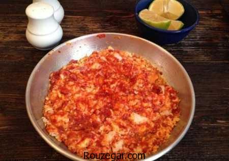 املت گوجه فرنگی,طرز تهیه املت گوجه فرنگی با قارچ,آموزش املت گوجه فرنگی با پنیر پیتزا