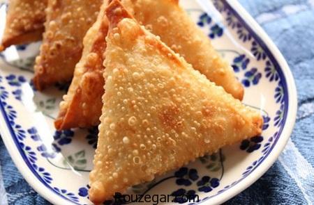  سمبوسه,طرز تهیه سمبوسه سیب زمینی,آموزش سمبوسه گوشت 