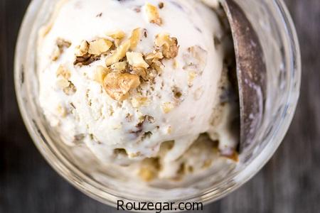 بستنی گردویی,طرز تهیه بستنی گردویی خوشمزه,آموزش بستنی گردویی خانگی