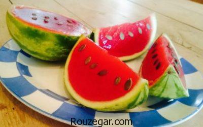 ژله هندوانه شب یلدا، تزیین ژله هندوانه شب یلدا