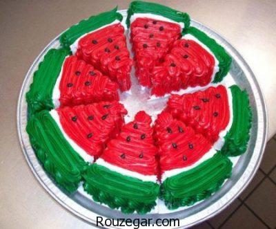 ژله هندوانه شب یلدا، تزیین ژله هندوانه شب یلدا