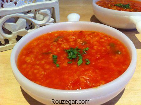 سوپ بلغور,طرز تهیه سوپ بلغور با قارچ,آموزش سوپ بلغور خانگی خوشمزه