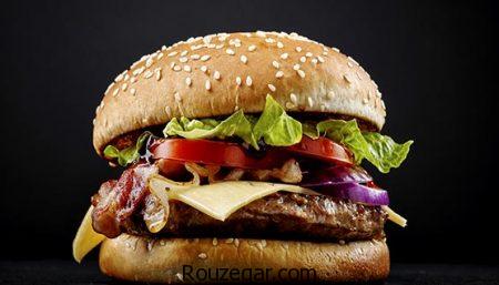 همبرگر مخصوص,طرز تهیه همبرگر مخصوص با قارچ,آموزش همبرگر مخصوص خوشمزه خانگی