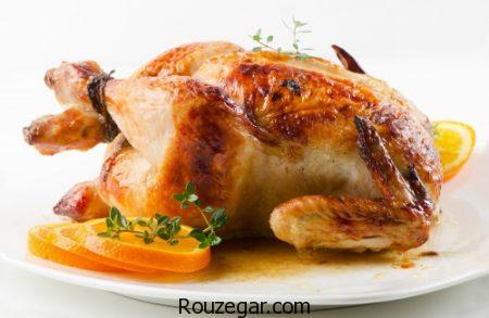 مرغ بریان,طرز تهیه مرغ بریان شکم پر,آموزش مرغ بریان خوشمزه در فر