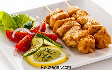 کباب یونانی,طرز تهیه کباب یونانی مجلسی,آموزش کباب یونانی با مرغ