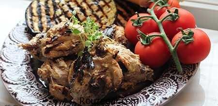 کباب یونانی,طرز تهیه کباب یونانی مجلسی,آموزش کباب یونانی با مرغ