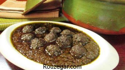 خورش انار بیج,طرز تهیه خورش انار,دستور پخت خورش انار بیج