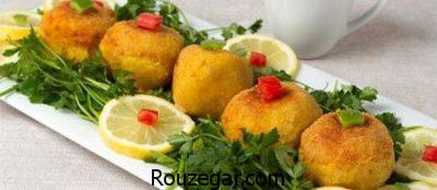 طرز تهیه کوفته مرغ,کوفته مرغ و قارچ,درست کردن کوفته مرغ