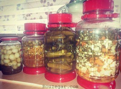 ترشی مخلوط سریع,طرز تهیه ترشی مخلوط,ترشی مخلوط بندری