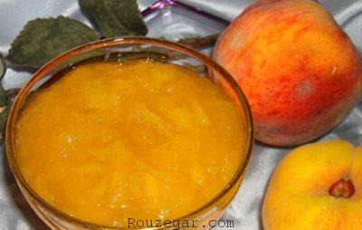 طرز تهیه مارمالاد هلو,مارمالاد هلو انجیری,مارمالاد هلو با پودر ژلاتین