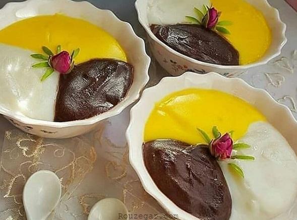 فرنی سه رنگ