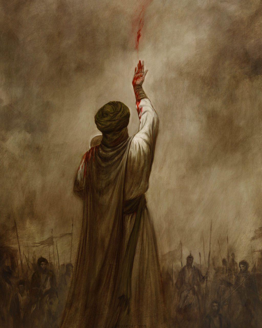 لحظه شهادت حضرت علی اصغر در روز عاشورا