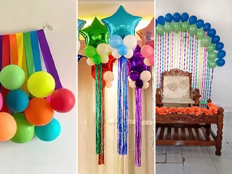 بادکنک آرایی ساده تولد؛ تو خونه برای تولد یک دکور جذاب و زیبا بزن!