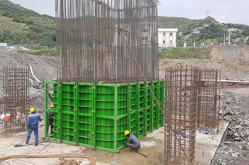 مصالح مورد استفاده در قالب بندی ستون