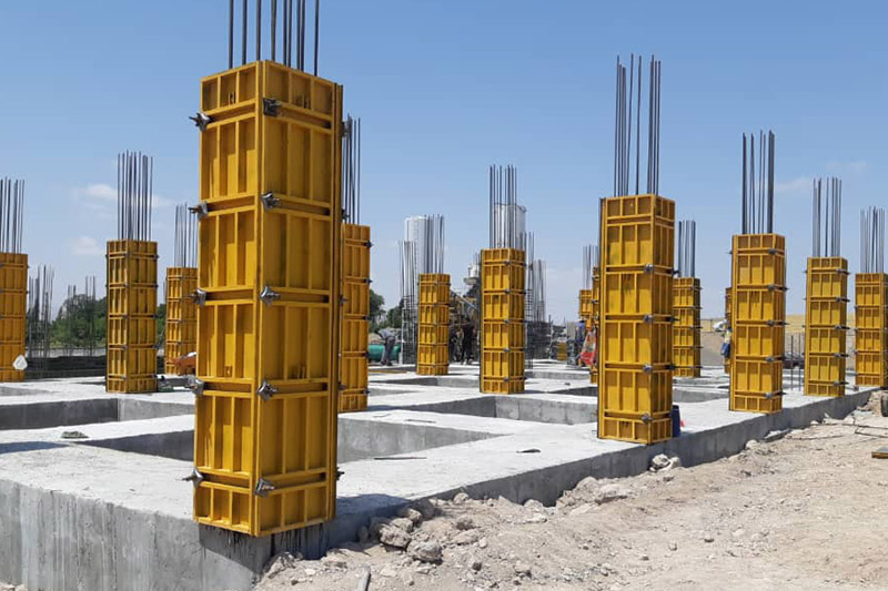 انتخاب مصالح مناسب قالب بندی ستون