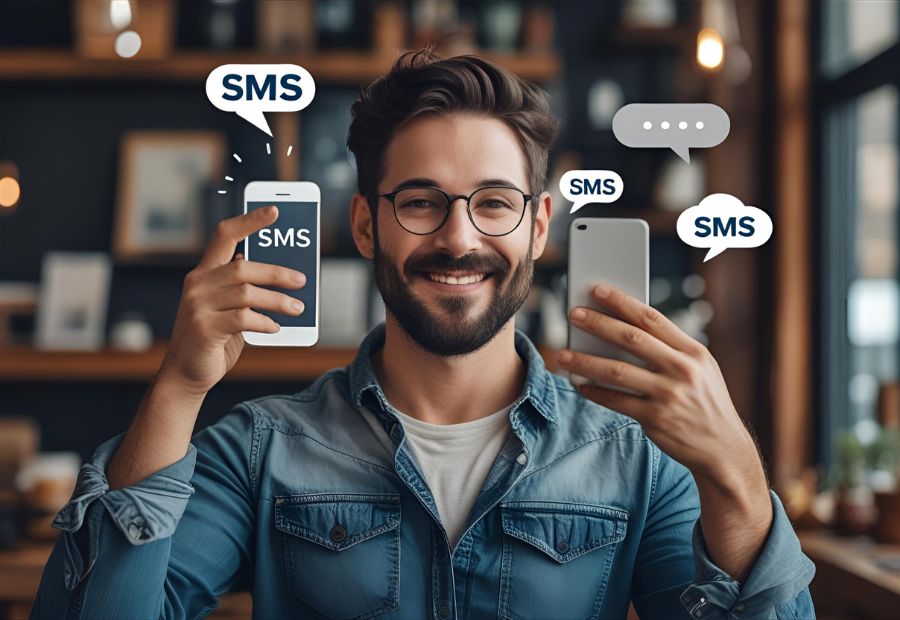 A person holding two phonesAI-generated content may be incorrect.